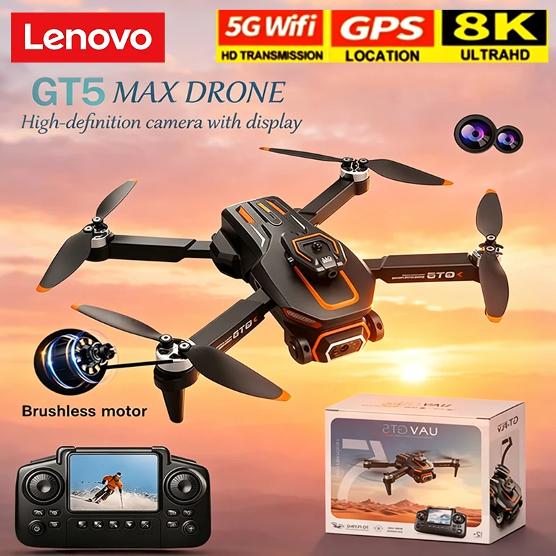 Lenovo GT5 8K HD Optical Flow  - مراجعة Drone Camera Wide Angle وسعره
