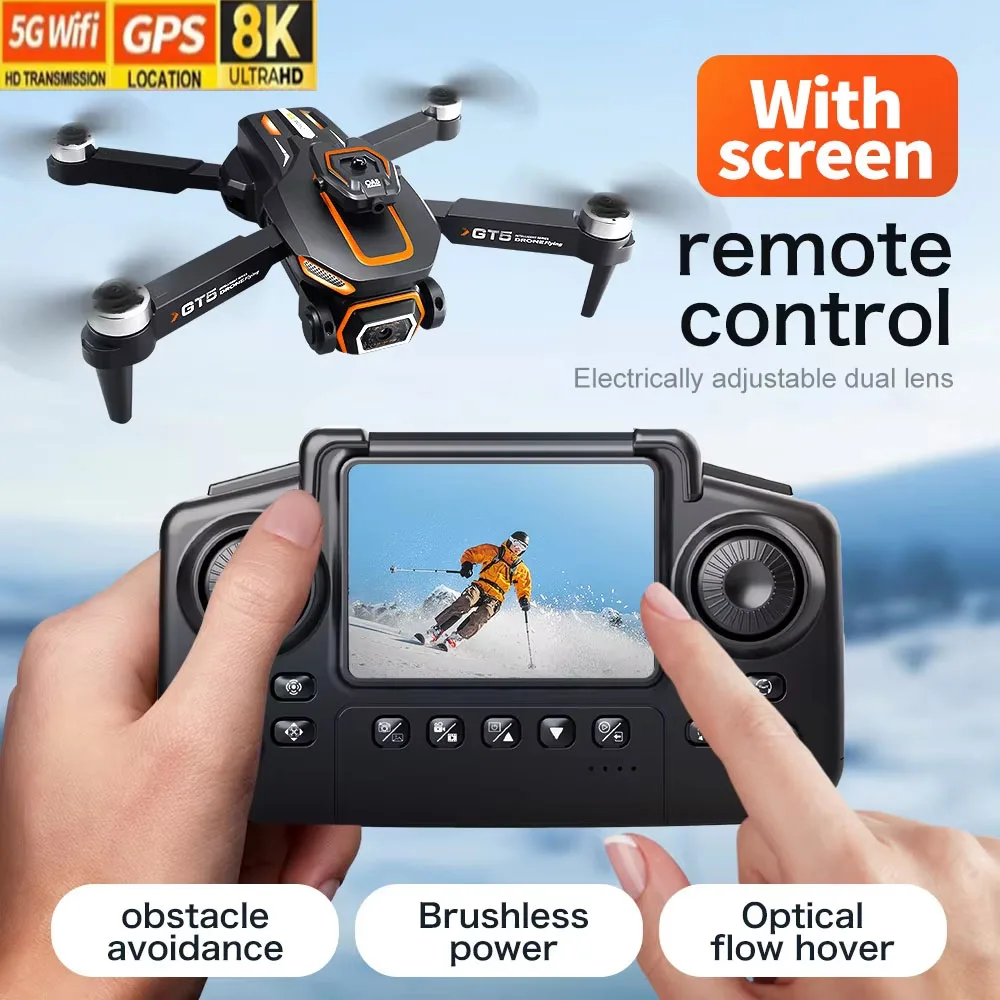 Lenovo GT5 8K HD Optical Flow  - مراجعة Drone Camera Wide Angle وسعره
