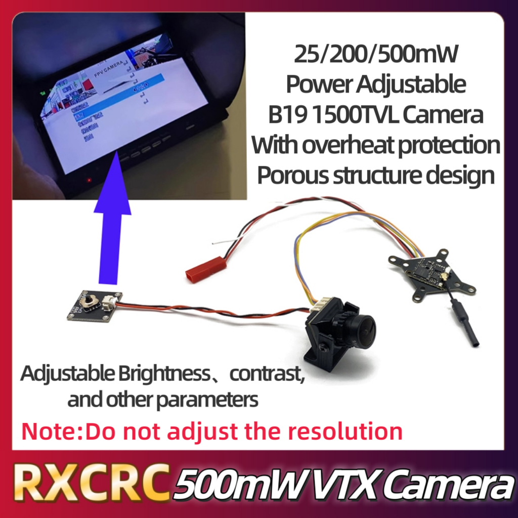 RXCRC FPV 5.8G Module 48CH 500 - مراجعة Drone Camera Lens وسعره