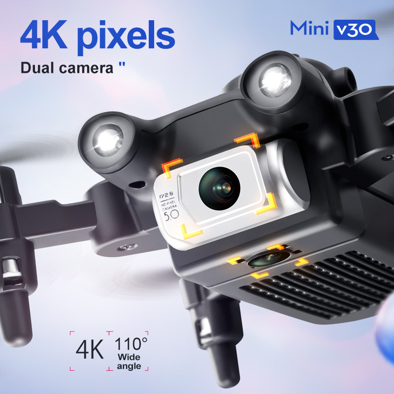 Mini V30 WiFi FPV Drone With 4 - مراجعة Drone Camera Hd وسعره