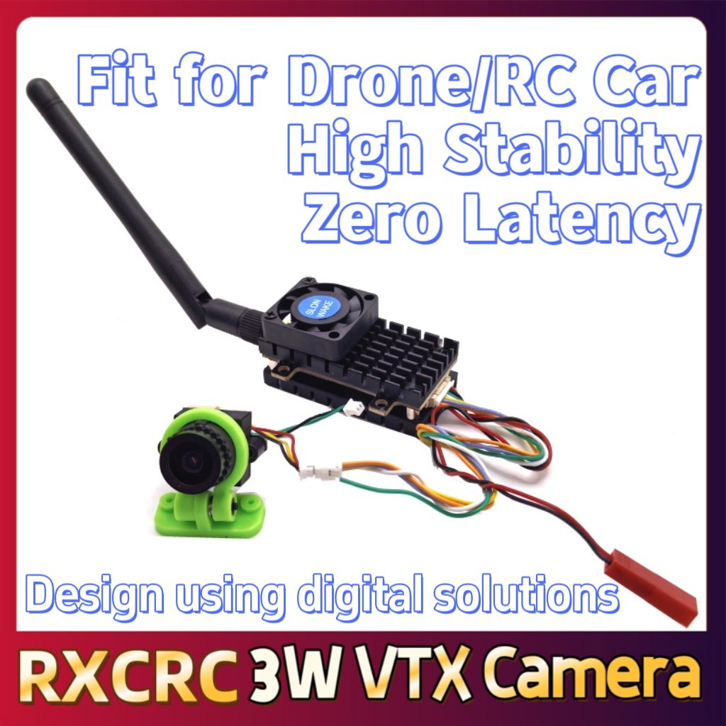 RXCRC 5.8G 3W Video VTX transm - مراجعة Drone Camera Lens وسعره