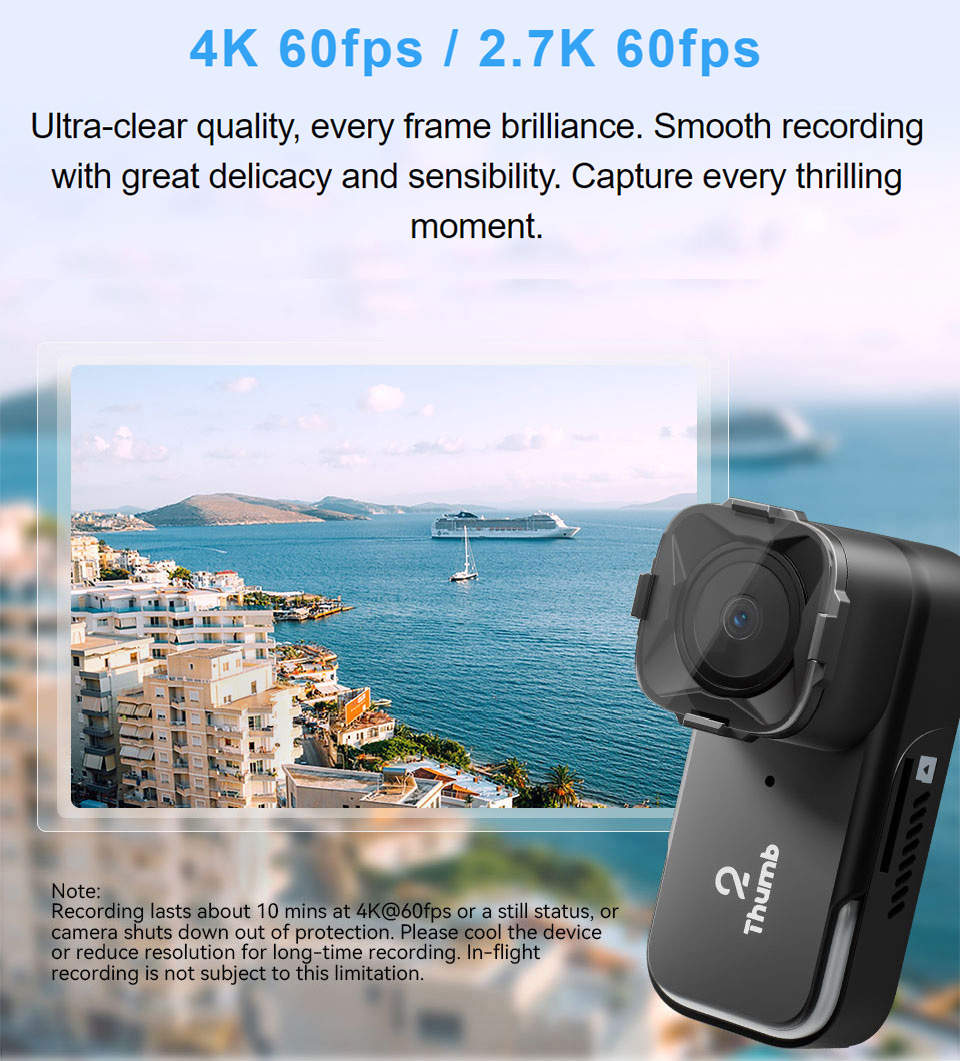New Version RunCam Thumb 2 4K  - مراجعة Drone Camera Hd وسعره