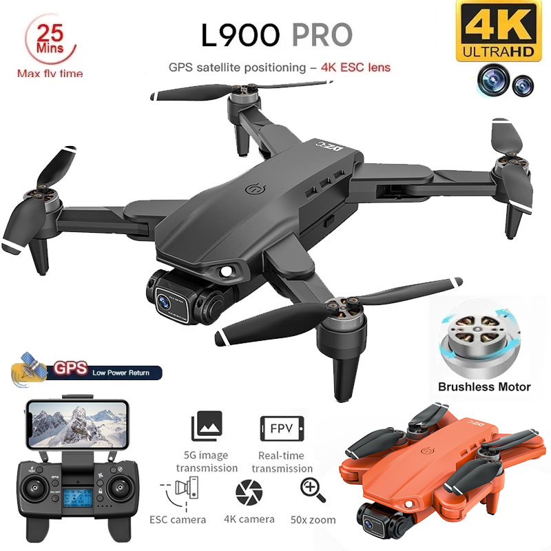 L900 Pro GPS Drone 4K Professi - مراجعة Drone Camera Wide Angle وسعره