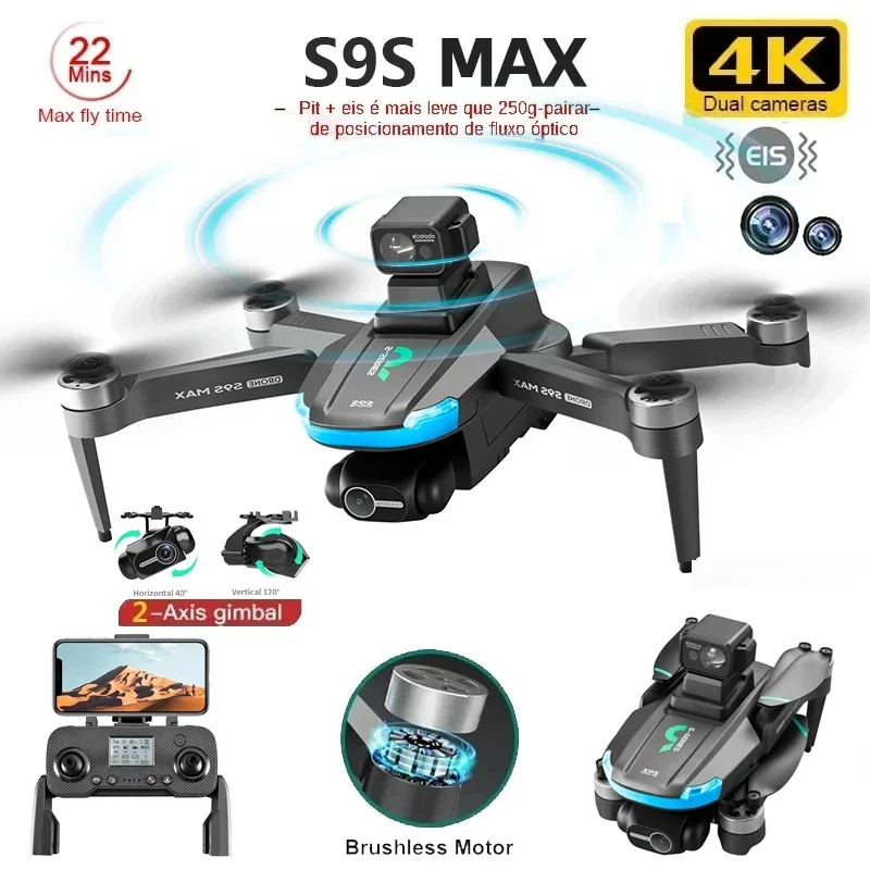NEW S9S MAX MINI Drone 4K 2-Ax - مراجعة Drone Camera Hd وسعره