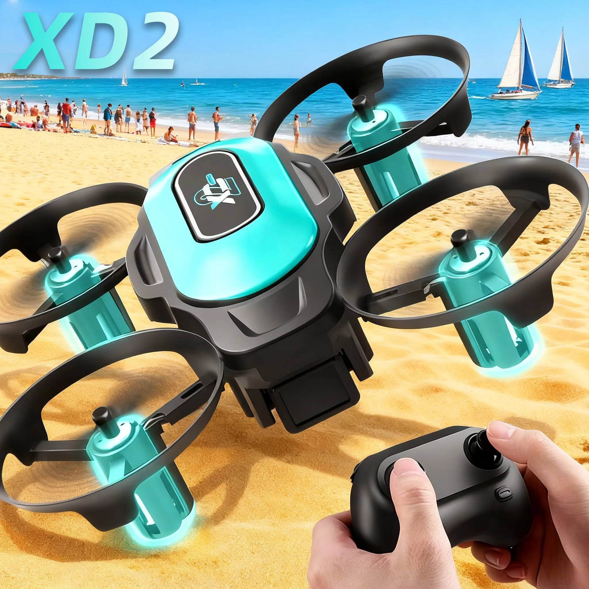 XD2 Mini Drone, 360° Stunt Fli - مراجعة Drone Camera Mount وسعره