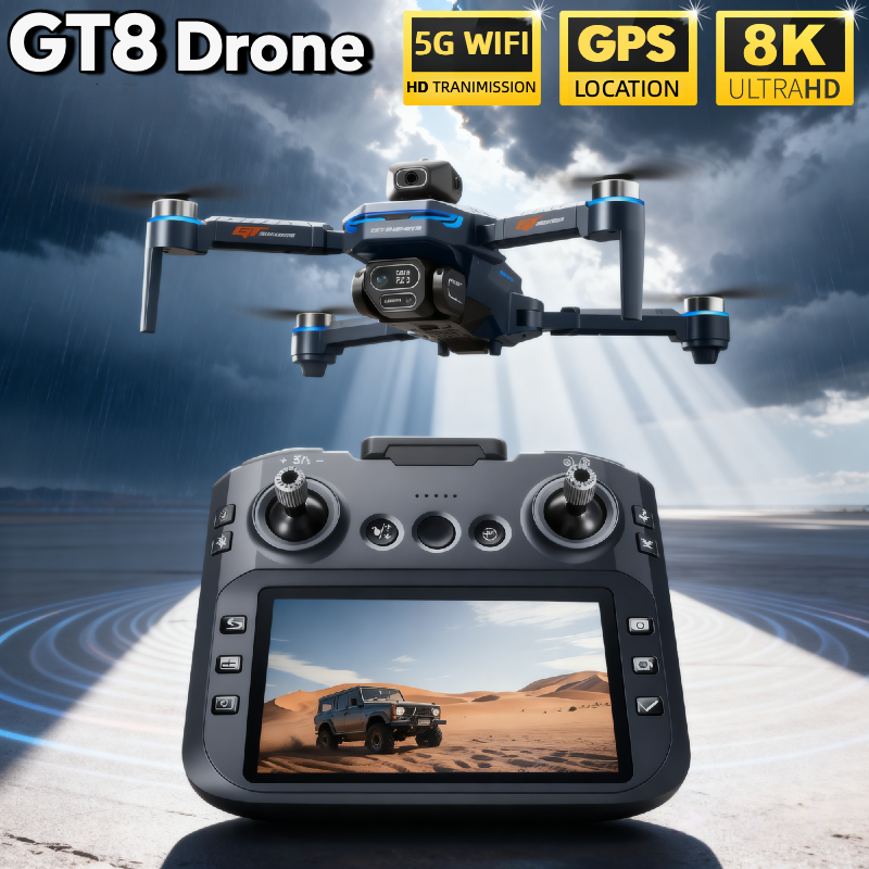 For Genuine GT8 Drone 4K Profe - مراجعة Drone Camera Thermal وسعره