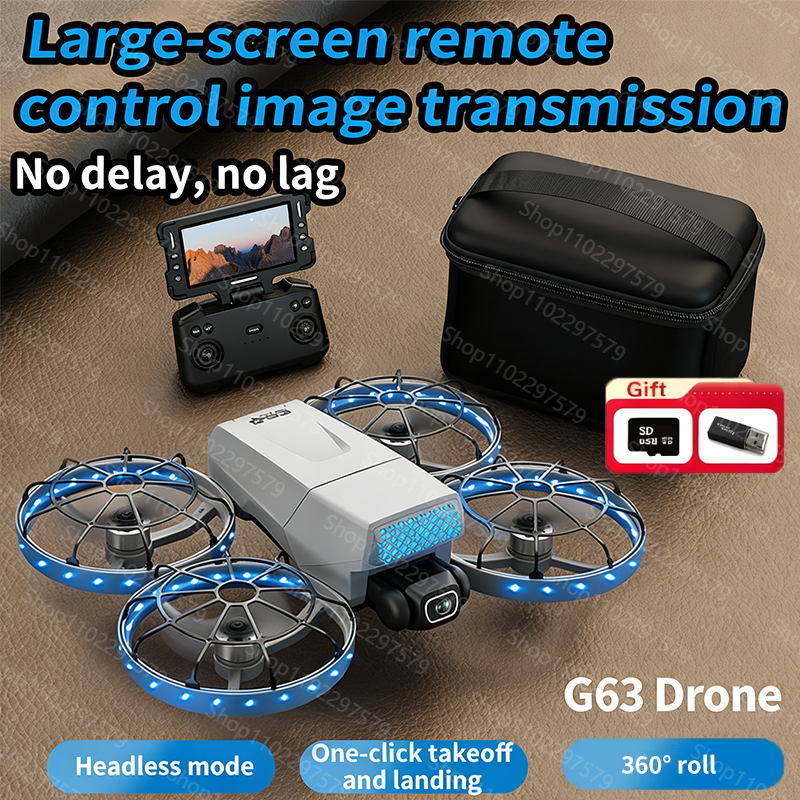 G63 RC Plane WIFI Optical Flow - مراجعة Drone Camera Vlog وسعره