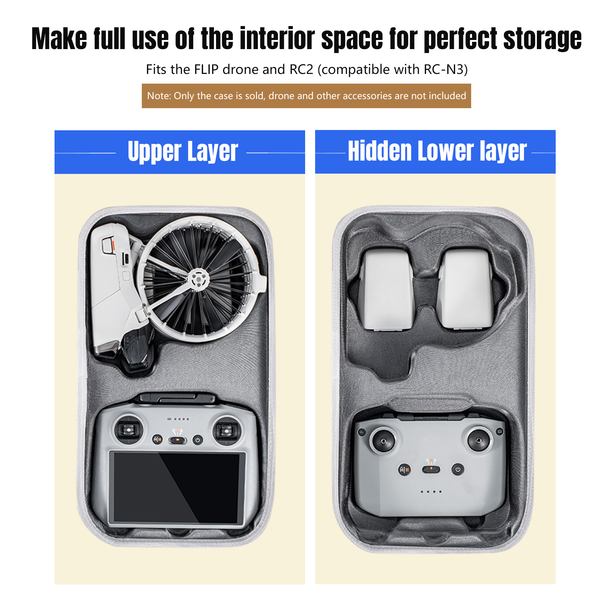 Carrying Case For DJI Flip All - مراجعة Drone Camera Vlog وسعره