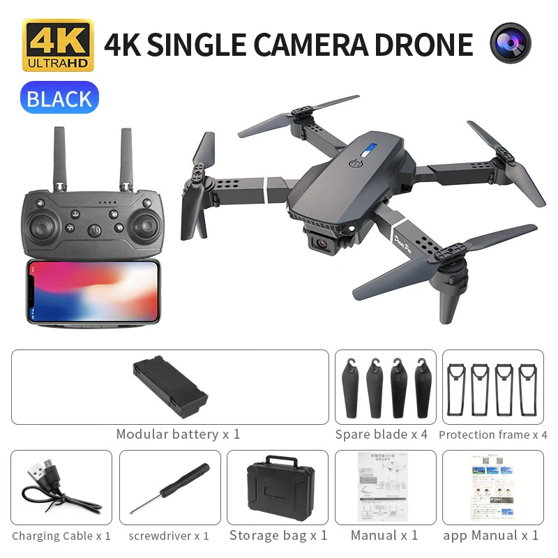 E88 ProIntelligent Folding Dro - مراجعة Drone Camera Mount وسعره