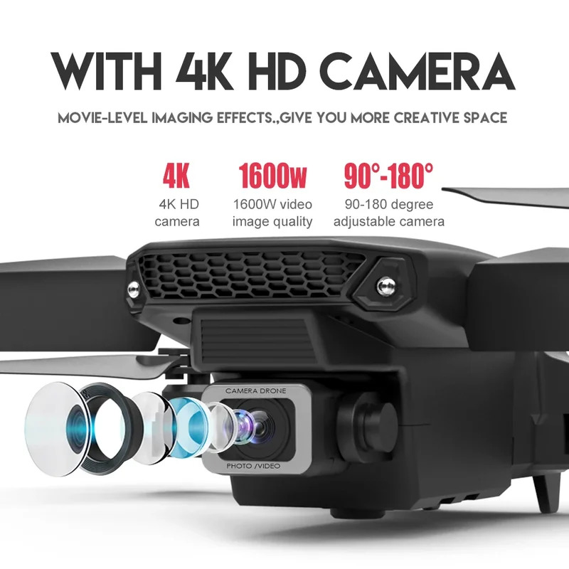 E88 ProIntelligent Folding Dro - مراجعة Drone Camera Mount وسعره
