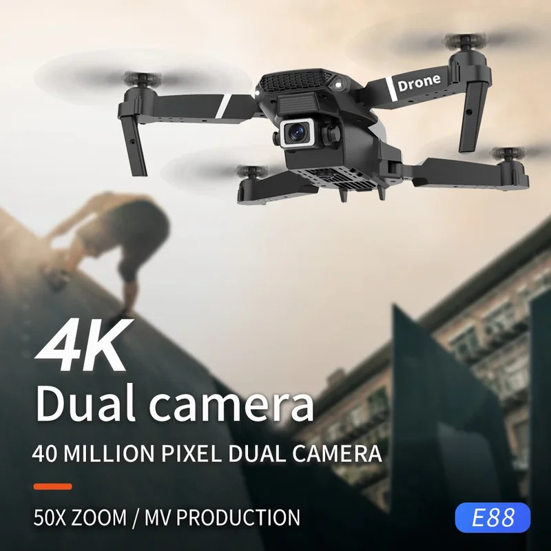 E88 ProIntelligent Folding Dro - مراجعة Drone Camera Mount وسعره