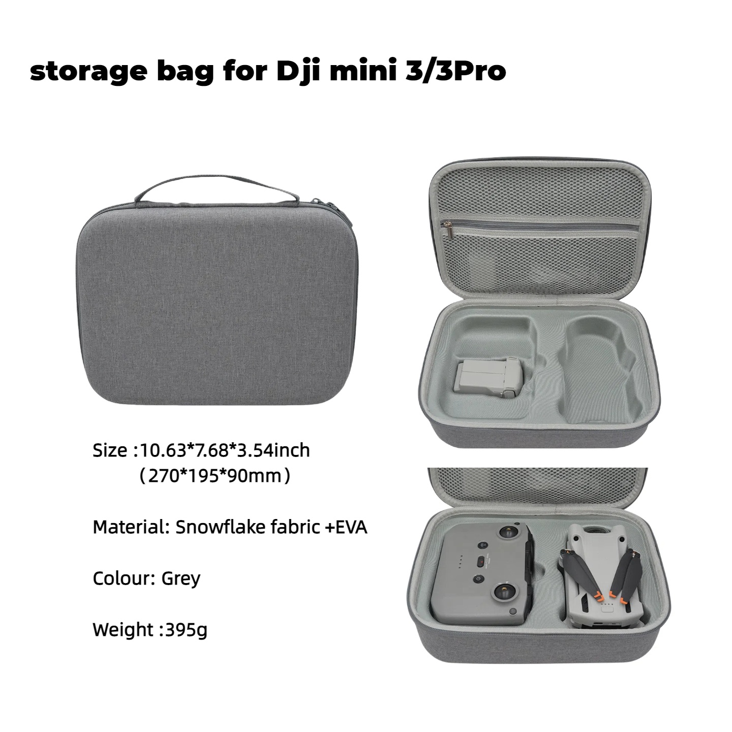 Hard EVA Drone Bag For DJI Min - مراجعة Drone Camera Case وسعره