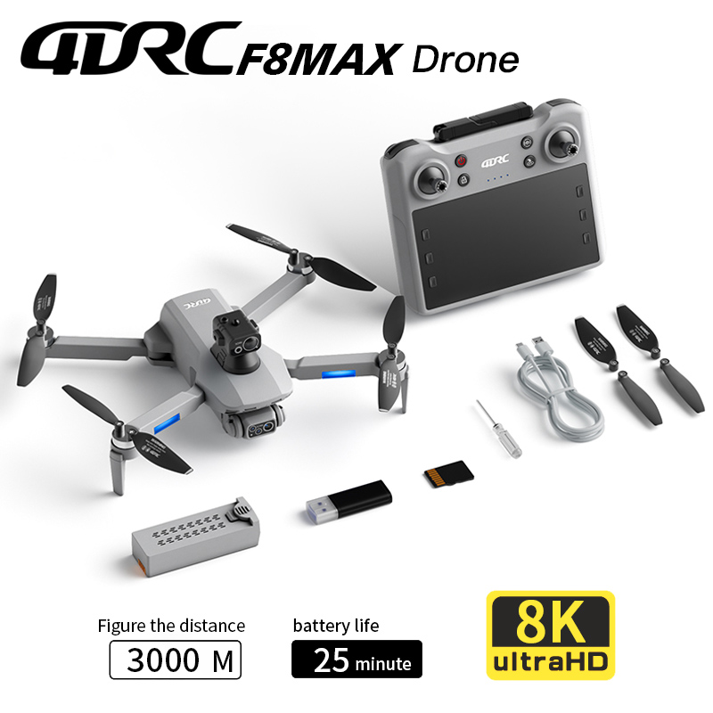 F8 MAX GPS Drone Professional  - مراجعة Drone Camera Mount وسعره