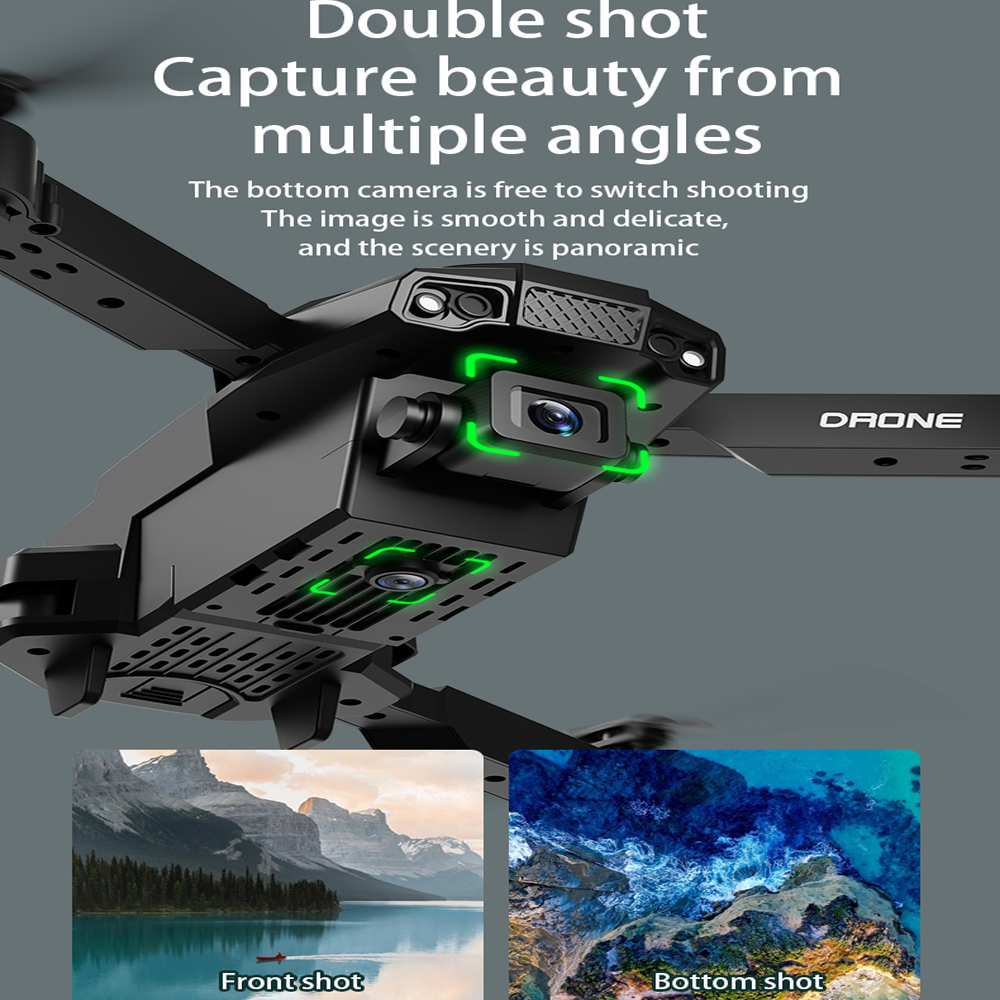 Mini Drone 4K Dron Wifi Fpv Dr - مراجعة Drone Camera Wide Angle وسعره