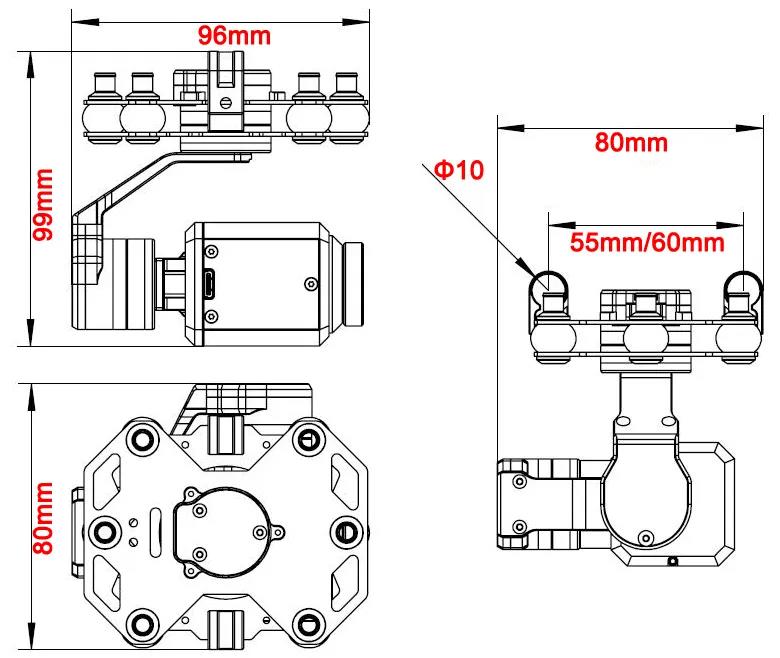 Tarot TL3T20 3-axis Gimbal 640 - مراجعة Drone Camera Thermal وسعره