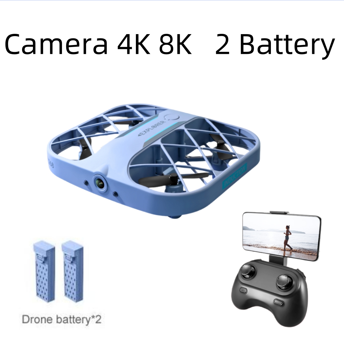JJRC H107 FPV RC Drone with 2  - مراجعة Drone Camera Hd وسعره