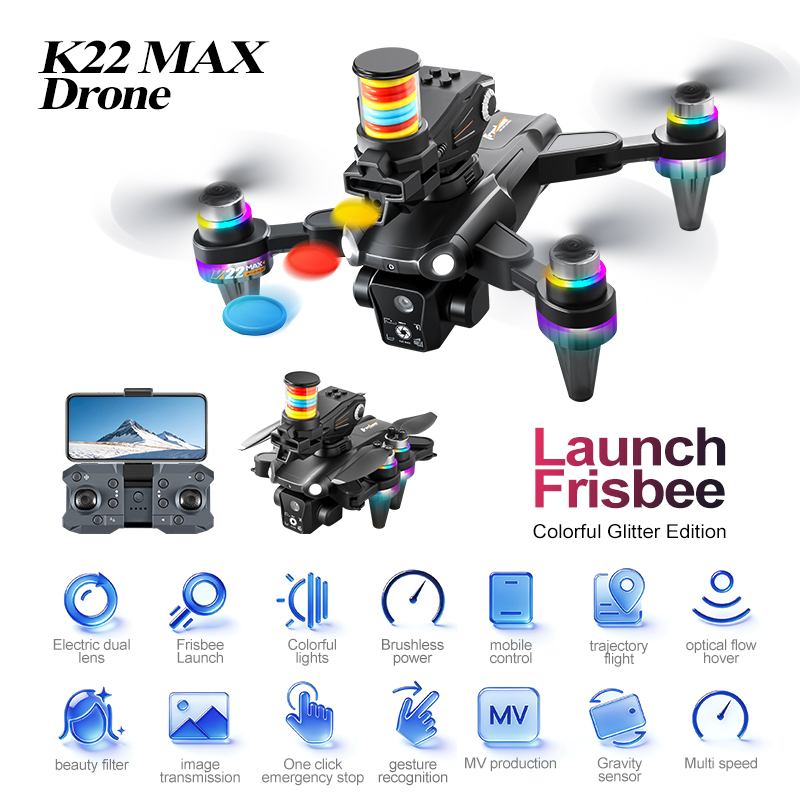JCMO K22 MAX Frisbee Launch Dr - مراجعة Drone Camera Professional وسعره